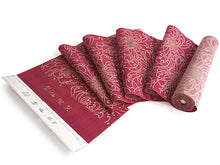 画像をギャラリービューアに読み込む, 竺仙 浴衣・夏着物 反物単品 松煙染小紋 赤地 乱菊柄 レディース 老舗ブランド竺仙の引き染めゆかた反物 伝統を感じる古典柄