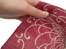 画像をギャラリービューアに読み込む, 竺仙 浴衣・夏着物 反物単品 松煙染小紋 赤地 乱菊柄 レディース 老舗ブランド竺仙の引き染めゆかた反物 伝統を感じる古典柄