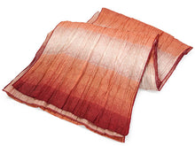 画像をギャラリービューアに読み込む, ぼかし兵児帯 シワ加工 大人用 レディース 全8色 ポリエステル 七宝地紋 滝縞柄 くしゅっ、ふわっと華やか可愛い 浴衣とあわせて夏祭りや花火大会に 初心者でも結びやすくアレンジ簡単