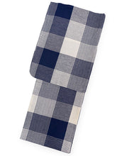 画像をギャラリービューアに読み込む, 綿麻きもの 浴衣 単品 しじら織 ネイビー オフホワイト 格子 チェック Lサイズ お仕立て上がり レディース 夏着物 ゆかた プレタ 変わり織り カジュアル 夏 きもの 和服 和装