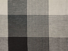 画像をギャラリービューアに読み込む, 綿麻 着物 浴衣 単品 しじら織 ブラック オフホワイト 格子 チェック Mサイズ Lサイズ お仕立て上がり レディース 夏着物 ゆかた プレタ 変わり織り カジュアル 夏 きもの 和服 和装