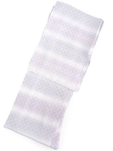 画像をギャラリービューアに読み込む, 夏きもの 浴衣 単品 洗える 東レ セオ アルファ パープル グレー ぼかし 鹿の子 格子 Lサイズ 広衿 お仕立て上がり レディース 夏着物 ゆかた プレタ セオα シワ加工 カジュアル 夏 きもの 和服 和装