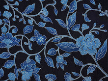 画像をギャラリービューアに読み込む, 夏きもの 浴衣 単品 洗える 東レ セオ アルファ ダークネイビー ブルー 更紗  Lサイズ 広衿 お仕立て上がり レディース 夏着物 ゆかた プレタ セオα シワ加工 カジュアル 夏 きもの 和服 和装