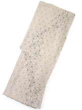 画像をギャラリービューアに読み込む, 夏きもの 浴衣 単品 洗える 東レ セオ アルファ ベージュ ブラウン 麻の葉 Lサイズ 広衿 お仕立て上がり レディース 夏着物 ゆかた プレタ セオα シワ加工 カジュアル 夏 きもの 和服 和装