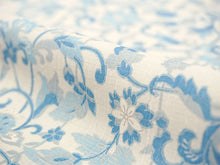 画像をギャラリービューアに読み込む, 夏きもの 浴衣 単品 洗える 東レ セオ アルファ オフホワイト 水色 更紗 Lサイズ 広衿 お仕立て上がり レディース 夏着物 ゆかた プレタ セオα シワ加工 カジュアル 夏 きもの 和服 和装