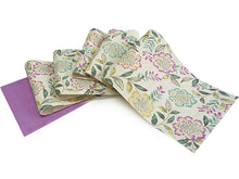 画像をギャラリービューアに読み込む, 京袋帯 麻 夏用 渋ベージュカラフル 百日紅 サルスベリ 花柄 名古屋帯 和装 和服 召しませ華