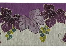 画像をギャラリービューアに読み込む, 半幅帯 絹 レディース 召しませ華 薄グレー地たわわ葡萄 リバーシブル 長尺 4m 日本製 洒落帯 四寸 単品 女性 新品 送料無料 お仕立て上がり