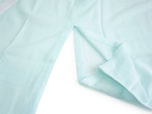 画像をギャラリービューアに読み込む, 東レ爽竹 洗える夏の長襦袢 ブルー M/Lサイズ すぐ着られる半衿付きプレタ TORAY爽竹の涼しく快適な夏用長襦袢 お洒落なカラータイプ
