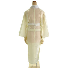 画像をギャラリービューアに読み込む, 東レ爽竹 洗える夏の長襦袢 イエロー M/Lサイズ すぐ着られる半衿付きプレタ TORAY爽竹の涼しく快適な夏用長襦袢 お洒落なカラータイプ