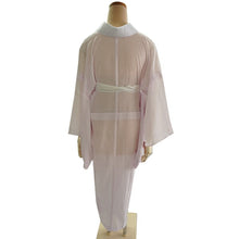 画像をギャラリービューアに読み込む, 東レ爽竹 洗える夏の長襦袢 パープル M/Lサイズ すぐ着られる半衿付きプレタ TORAY爽竹の涼しく快適な夏用長襦袢 お洒落なカラータイプ