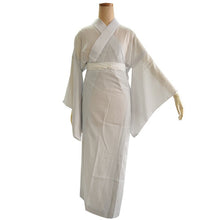 画像をギャラリービューアに読み込む, 東レ爽竹 洗える夏の長襦袢 薄グレー M/Lサイズ すぐ着られる半衿付きプレタ TORAY爽竹の涼しく快適な夏用長襦袢 お洒落なカラータイプ