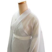 画像をギャラリービューアに読み込む, 東レ爽竹 洗える夏の長襦袢 薄グレー M/Lサイズ すぐ着られる半衿付きプレタ TORAY爽竹の涼しく快適な夏用長襦袢 お洒落なカラータイプ
