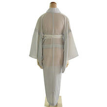 画像をギャラリービューアに読み込む, 東レ爽竹 洗える夏の長襦袢 薄グレー M/Lサイズ すぐ着られる半衿付きプレタ TORAY爽竹の涼しく快適な夏用長襦袢 お洒落なカラータイプ