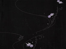 画像をギャラリービューアに読み込む, 洗える夏着物 絽 お仕立て上がり 単品 ブラック 金魚 Lサイズ 小紋 カジュアル お手入れ簡単!ポリエステルの夏きもの レディース