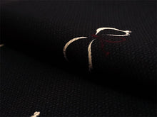 画像をギャラリービューアに読み込む, 洗える夏着物 絽 お仕立て上がり 単品 ブラック ひょうたん Mサイズ 小紋 カジュアル お手入れ簡単!ポリエステルの夏きもの レディース