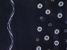 画像をギャラリービューアに読み込む, 洗える夏きもの 絽 コーディネート4点セット Mサイズ ネイビー 小花 桔梗 小紋 グレー 幾何学 名古屋帯 開き仕立て 薄紫 青灰 正絹 帯揚げ 帯締め 夏を楽しむ!すぐ着られるコーデ済みきものセット