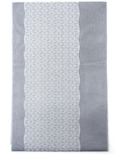 画像をギャラリービューアに読み込む, 洗える夏きもの 絽 コーディネート4点セット Mサイズ ネイビー 小花 桔梗 小紋 グレー 幾何学 名古屋帯 開き仕立て 薄紫 青灰 正絹 帯揚げ 帯締め 夏を楽しむ!すぐ着られるコーデ済みきものセット