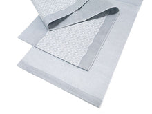 画像をギャラリービューアに読み込む, 洗える夏きもの 絽 コーディネート4点セット Mサイズ ネイビー 小花 桔梗 小紋 グレー 幾何学 名古屋帯 開き仕立て 薄紫 青灰 正絹 帯揚げ 帯締め 夏を楽しむ!すぐ着られるコーデ済みきものセット