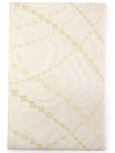 画像をギャラリービューアに読み込む, 洗える夏きもの 絽 コーディネート4点セット Lサイズ ブラウン 格子 チェック 小紋 ベージュ 幾何学 名古屋帯 開き仕立て オレンジ ワインレッド 正絹 帯揚げ 帯締め 夏を楽しむ!すぐ着られるコーデ済みきものセット