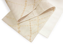 画像をギャラリービューアに読み込む, 洗える夏きもの 絽 コーディネート4点セット Lサイズ ブラウン 格子 チェック 小紋 ベージュ 幾何学 名古屋帯 開き仕立て オレンジ ワインレッド 正絹 帯揚げ 帯締め 夏を楽しむ!すぐ着られるコーデ済みきものセット