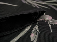 画像をギャラリービューアに読み込む, 洗える夏きもの 絽 コーディネート4点セット Lサイズ ブラック 菖蒲 杜若 小紋 水色 ドット 水玉 名古屋帯 開き仕立て 渋ピンク 渋黄 正絹 帯揚げ 帯締め 夏を楽しむ!すぐ着られるコーデ済みきものセット