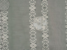 画像をギャラリービューアに読み込む, 洗える夏きもの 紗 コーディネート4点セット Lサイズ グレー 更紗 縞 小紋 薄緑 ミントグリーン 花 名古屋帯 開き仕立て 赤茶 ピンクベージュ 正絹 帯揚げ 帯締め 夏を楽しむ!すぐ着られるコーデ済みきものセット