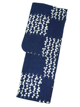 画像をギャラリービューアに読み込む, 浴衣 単品 レディース ネイビー 朝顔 綿 からみ織 レース ひでや工房 お仕立て上がり 夏 着物 きもの 和服 和装 ゆかた プレタ おしゃれ モダン カジュアル 夏祭り 花火大会