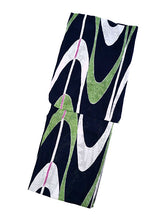 画像をギャラリービューアに読み込む, 浴衣 単品 レディース ネイビー 流水 曲線 綿 からみ織 レース ひでや工房 お仕立て上がり 夏 着物 きもの 和服 和装 ゆかた プレタ おしゃれ モダン カジュアル 夏祭り 花火大会