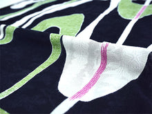 画像をギャラリービューアに読み込む, 浴衣 単品 レディース ネイビー 流水 曲線 綿 からみ織 レース ひでや工房 お仕立て上がり 夏 着物 きもの 和服 和装 ゆかた プレタ おしゃれ モダン カジュアル 夏祭り 花火大会