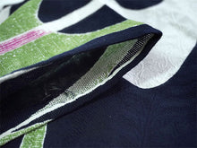 画像をギャラリービューアに読み込む, 浴衣 単品 レディース ネイビー 流水 曲線 綿 からみ織 レース ひでや工房 お仕立て上がり 夏 着物 きもの 和服 和装 ゆかた プレタ おしゃれ モダン カジュアル 夏祭り 花火大会