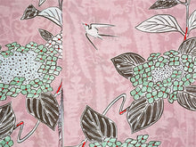 画像をギャラリービューアに読み込む, 浴衣 単品 レディース ピンク 紫陽花 つばめ 綿 からみ織 レース ひでや工房 お仕立て上がり 夏 着物 きもの 和服 和装 ゆかた プレタ おしゃれ モダン カジュアル 夏祭り 花火大会