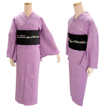 画像をギャラリービューアに読み込む, 浴衣 単品 レディース パープル 綿 からみ織 レース ひでや工房 お仕立て上がり 夏 着物 きもの 和服 和装 ゆかた プレタ おしゃれ モダン カジュアル 夏祭り 花火大会
