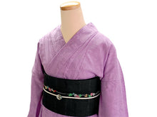 画像をギャラリービューアに読み込む, 浴衣 単品 レディース パープル 綿 からみ織 レース ひでや工房 お仕立て上がり 夏 着物 きもの 和服 和装 ゆかた プレタ おしゃれ モダン カジュアル 夏祭り 花火大会