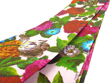 画像をギャラリービューアに読み込む, 半幅帯 ピンク 薔薇 花 長尺 400cm ひでや工房 半巾帯 細帯 仕立て上がり カジュアル おしゃれ モダン 和服 和装 小紋 レディース