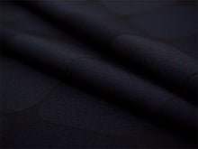 画像をギャラリービューアに読み込む, 洗える着物反物 男物 メンズ フルオーダー仕立て付き ダークネイビー 幾何学 タイル 男性・女性兼用 ちりめん地の幅広反物 袷・単衣・羽織に自分サイズお仕立て アンサンブルにも ポリエステル