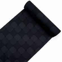 画像をギャラリービューアに読み込む, 洗える着物反物 男物 メンズ フルオーダー仕立て付き ダークネイビー 幾何学 タイル 男性・女性兼用 ちりめん地の幅広反物 袷・単衣・羽織に自分サイズお仕立て アンサンブルにも ポリエステル