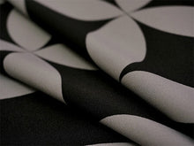 画像をギャラリービューアに読み込む, 洗える着物反物 男物 メンズ フルオーダー仕立て付き ブラック グレー 七宝 男性・女性兼用 ちりめん地の幅広反物 袷・単衣・羽織に自分サイズお仕立て アンサンブルにも ポリエステル