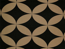 画像をギャラリービューアに読み込む, 洗える着物反物 男物 メンズ フルオーダー仕立て付き ブラック イエロー 七宝 男性・女性兼用 ちりめん地の幅広反物 袷・単衣・羽織に自分サイズお仕立て アンサンブルにも ポリエステル