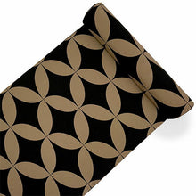 画像をギャラリービューアに読み込む, 洗える着物反物 男物 メンズ フルオーダー仕立て付き ブラック イエロー 七宝 男性・女性兼用 ちりめん地の幅広反物 袷・単衣・羽織に自分サイズお仕立て アンサンブルにも ポリエステル