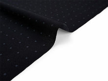 画像をギャラリービューアに読み込む, 洗える着物反物 男物 メンズ フルオーダー仕立て付き ネイビー ブラック ドット 男性・女性兼用 ちりめん地の幅広反物 袷・単衣・羽織に自分サイズお仕立て アンサンブルにも ポリエステル