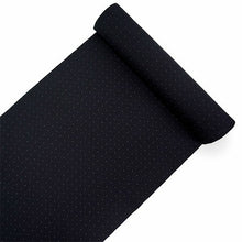 画像をギャラリービューアに読み込む, 洗える着物反物 男物 メンズ フルオーダー仕立て付き ネイビー ブラック ドット 男性・女性兼用 ちりめん地の幅広反物 袷・単衣・羽織に自分サイズお仕立て アンサンブルにも ポリエステル