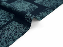 画像をギャラリービューアに読み込む, 洗える着物反物 男物 メンズ フルオーダー仕立て付き 藍 ブルー 石畳 男性・女性兼用 ちりめん地の幅広反物 袷・単衣・羽織に自分サイズお仕立て アンサンブルにも ポリエステル