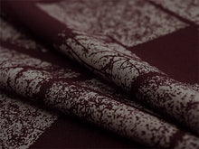 画像をギャラリービューアに読み込む, 洗える着物反物 男物 メンズ フルオーダー仕立て付き ワインレッド 石畳 男性・女性兼用 ちりめん地の幅広反物 袷・単衣・羽織に自分サイズお仕立て アンサンブルにも ポリエステル