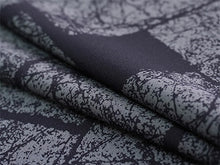 画像をギャラリービューアに読み込む, 洗える着物反物 男物 メンズ フルオーダー仕立て付き ネイビー 石畳 男性・女性兼用 ちりめん地の幅広反物 袷・単衣・羽織に自分サイズお仕立て アンサンブルにも ポリエステル