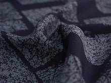 画像をギャラリービューアに読み込む, 洗える着物反物 男物 メンズ フルオーダー仕立て付き ネイビー 石畳 男性・女性兼用 ちりめん地の幅広反物 袷・単衣・羽織に自分サイズお仕立て アンサンブルにも ポリエステル