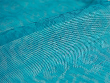 画像をギャラリービューアに読み込む, 洗える羽織 ピーコック 青緑 紋紗 ちりよけや春秋の防寒に、軽やかな紗の薄物コート お仕立て済み 長羽織 カジュアル 女性