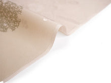 画像をギャラリービューアに読み込む, 長襦袢 洗える 反物 東レ シルック 綸子 ベージュ 雪輪 四季花地紋 フルオーダー 仕立て付き 女性 レディース 襦袢 長襦袢 和装 和服 きもの インナー おしゃれ TORAY sillook