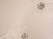 画像をギャラリービューアに読み込む, 長襦袢 洗える 反物 東レ シルック 綸子 ベージュ 雪輪 四季花地紋 フルオーダー 仕立て付き 女性 レディース 襦袢 長襦袢 和装 和服 きもの インナー おしゃれ TORAY sillook