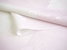 画像をギャラリービューアに読み込む, 長襦袢 洗える 反物 東レ シルック 綸子 薄ピンク ぼかし 格子 四季花地紋 フルオーダー 仕立て付き 女性 レディース 襦袢 長襦袢 和装 和服 きもの インナー おしゃれ TORAY sillook