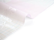 画像をギャラリービューアに読み込む, 長襦袢 洗える 反物 東レ シルック 綸子 薄ピンク ぼかし 格子 四季花地紋 フルオーダー 仕立て付き 女性 レディース 襦袢 長襦袢 和装 和服 きもの インナー おしゃれ TORAY sillook